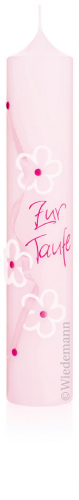 Taufkerze Topseller Babyrosa "Sweet Baby" 167.020.111