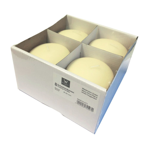 XXL Schwimmkerzen Ø 80mm in 3 Farben zur Auswahl