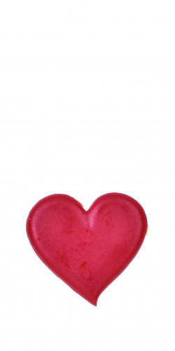 1x Verzierwachsornament "Herz" - in der Farbe 001 Rot - Grösse 40mm x 40mm - Topseller