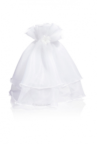 Taufröckchen aus Satin in Farbe 004 Weiss
