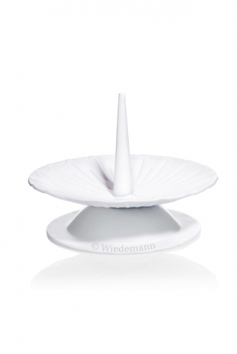 Kerzenständer aus Metall mit Dorn-Farbe Weiß-Ø100mm x 30mm-Handarbeit-Topseller