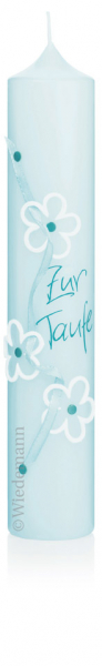 Taufkerze Topseller Babyblau "Sweet Baby" 167.020.112