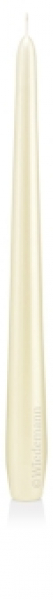 Leuchterkerzen in veredelter Oberfläche / Perlmutt farbrein