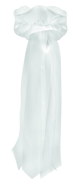 Taufschleife in der Farbe 004 Weiss - aus Satin - 554.003.004 - Topseller
