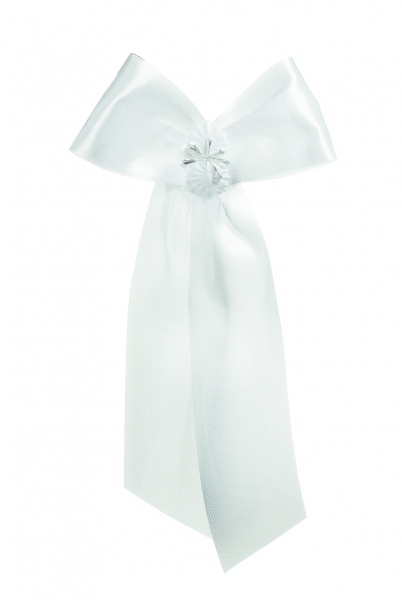 Taufschleife aus Satin in der Farbe 004 Weiss - 554.016.004