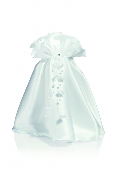 Taufröckchen aus Satin in Farbe 004 Weiss - Topseller