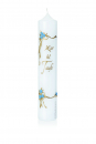 Taufkerze Topseller mit Blumen in Blau 165.603.026