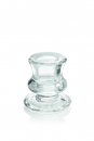 8er Pack Kerzenständer - Leuchter - Kerzenhalter aus Glas - für Leuchterkerzen - Spitzkerzen - konische Kerzen - "Classic-Rund" - Ø50mm x 60mm
