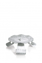 Kerzenständer aus Metall mit Dorn-Farbe Weiß/Silber-Handarbeit-Ø100mm-Topseller